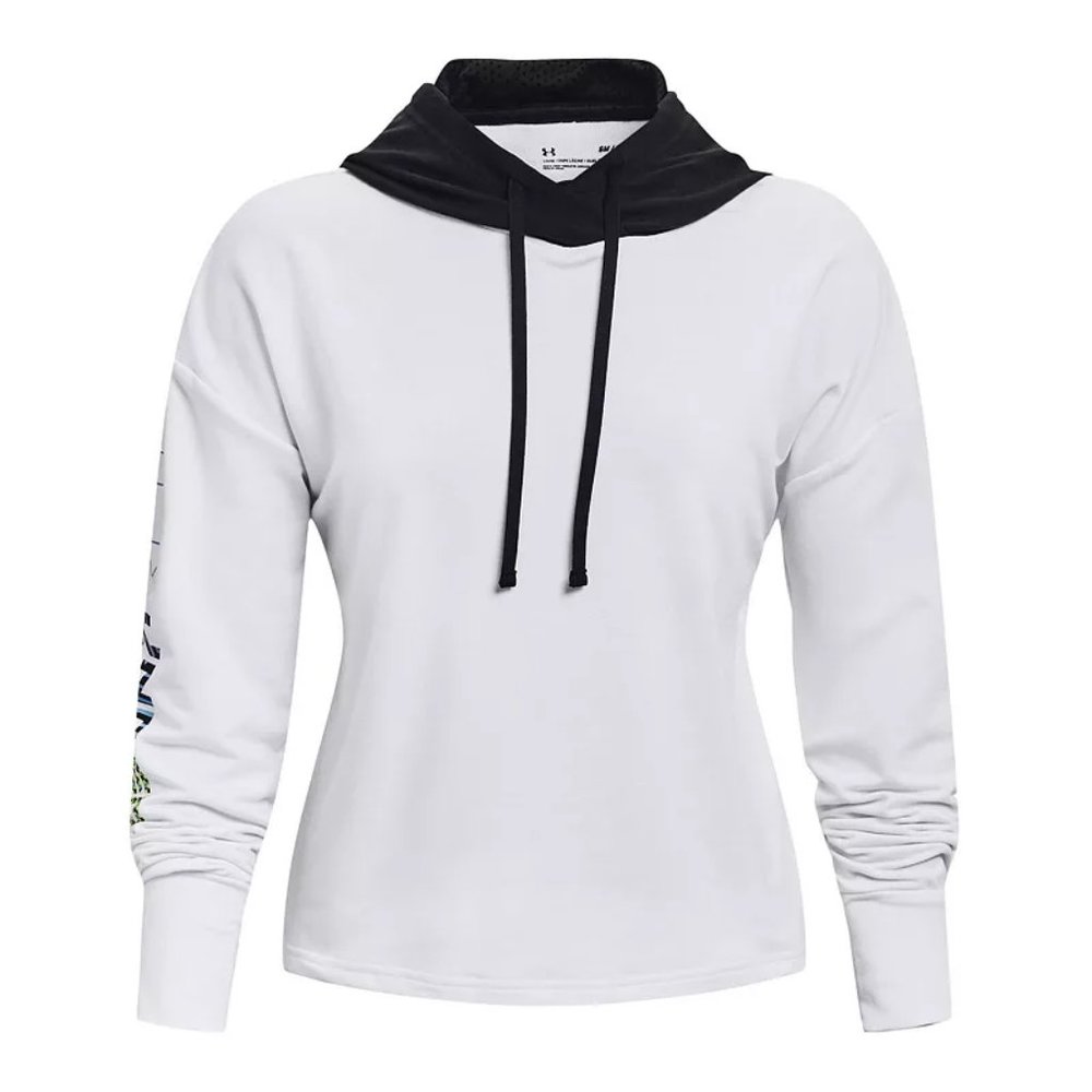 Under Armour Women's White Rival Terry Hoodie Size M
